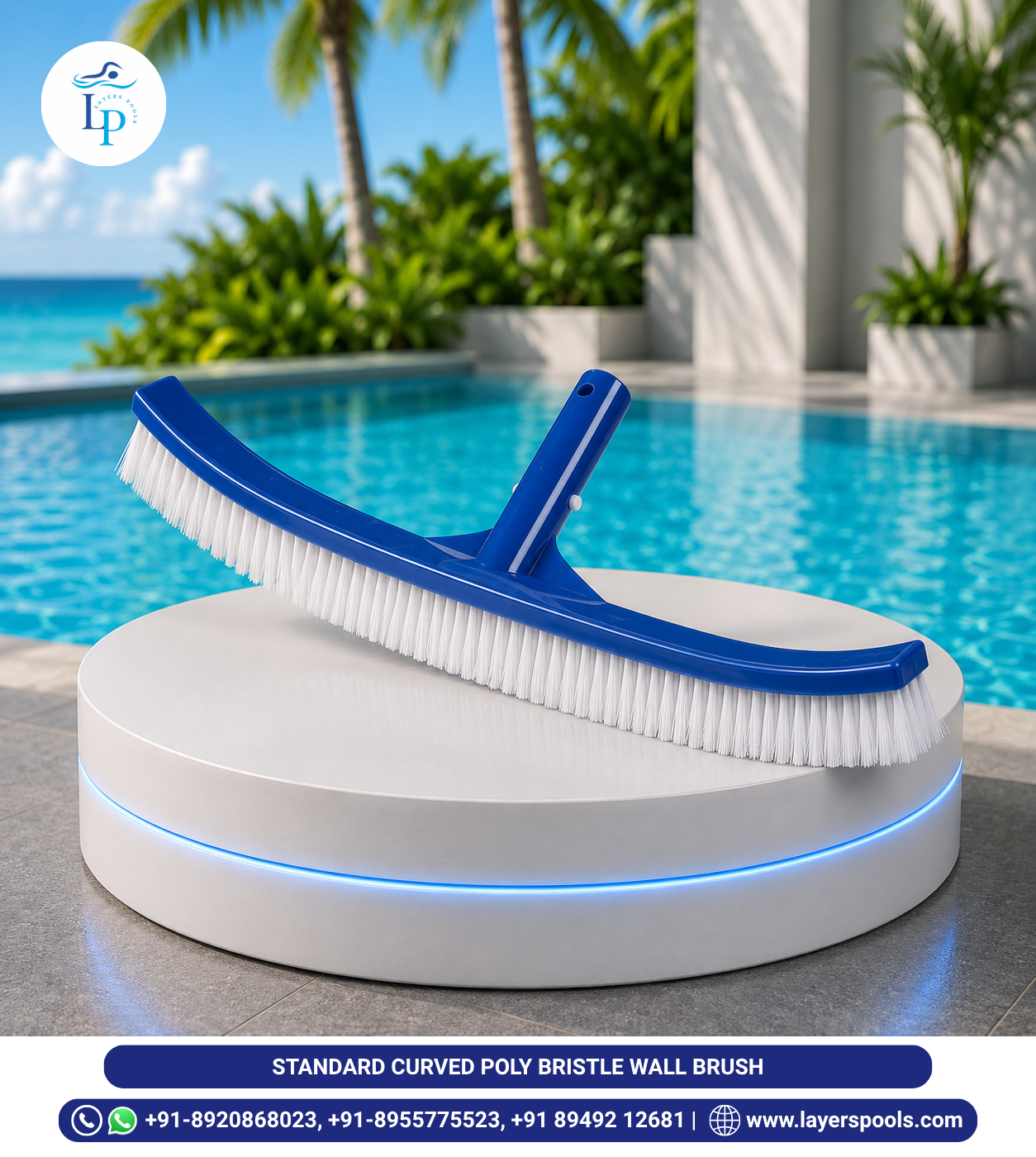 Standard Curved Poly Bristle Wall Brush