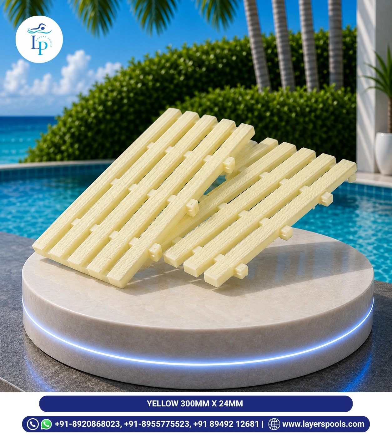 Yellow Pool Grating