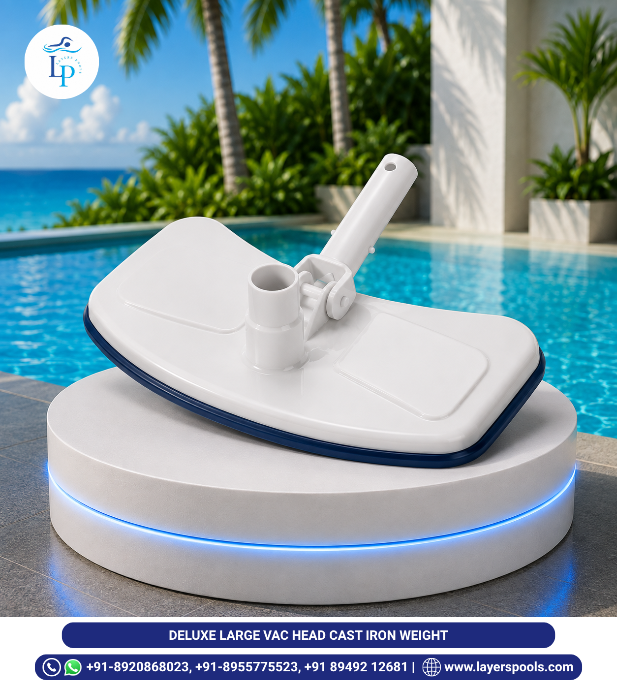 Deluxe Large Vacuum Head (Cast Iron Weight)