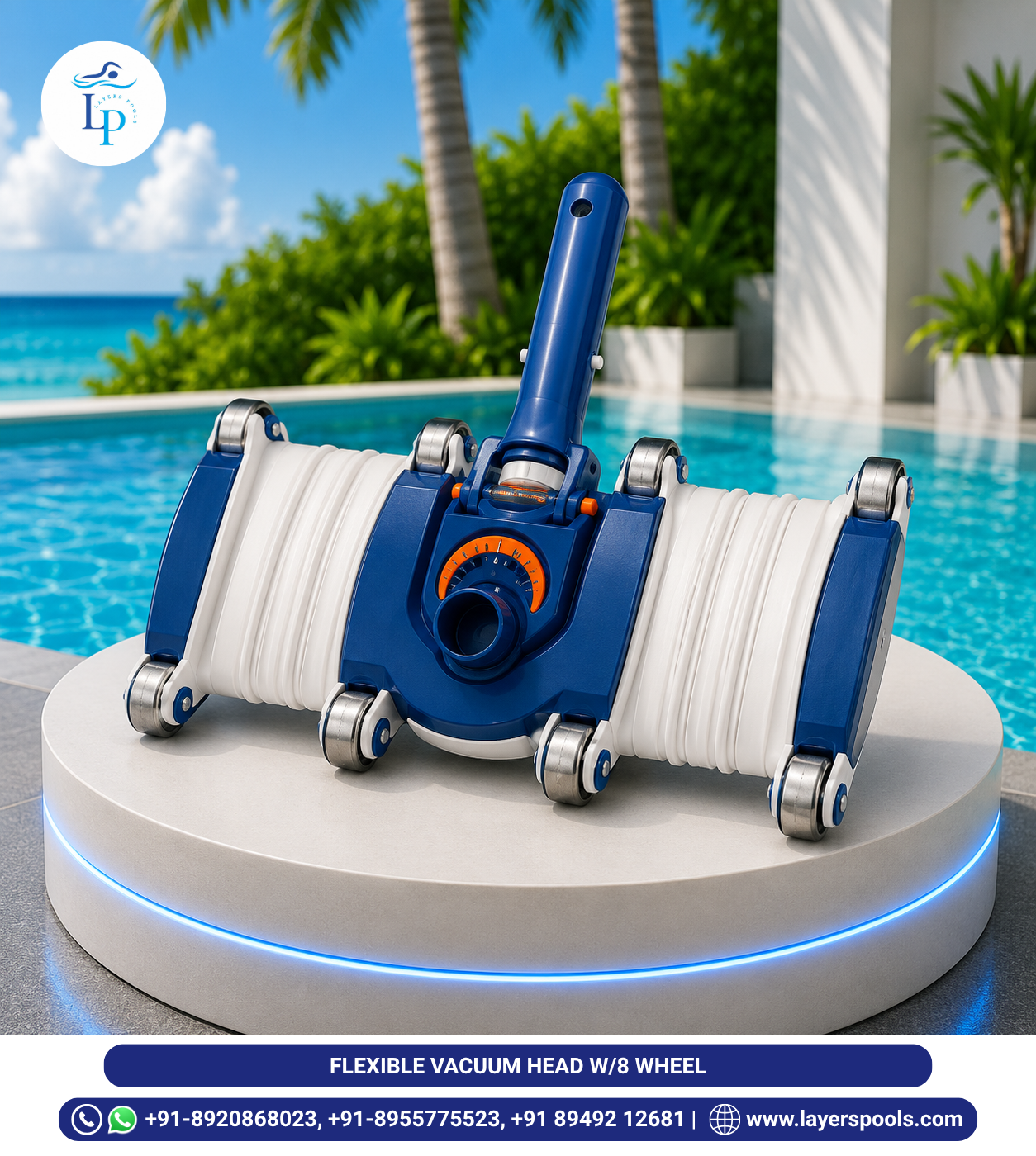 Flexible Vacuum Head (8-Wheel)