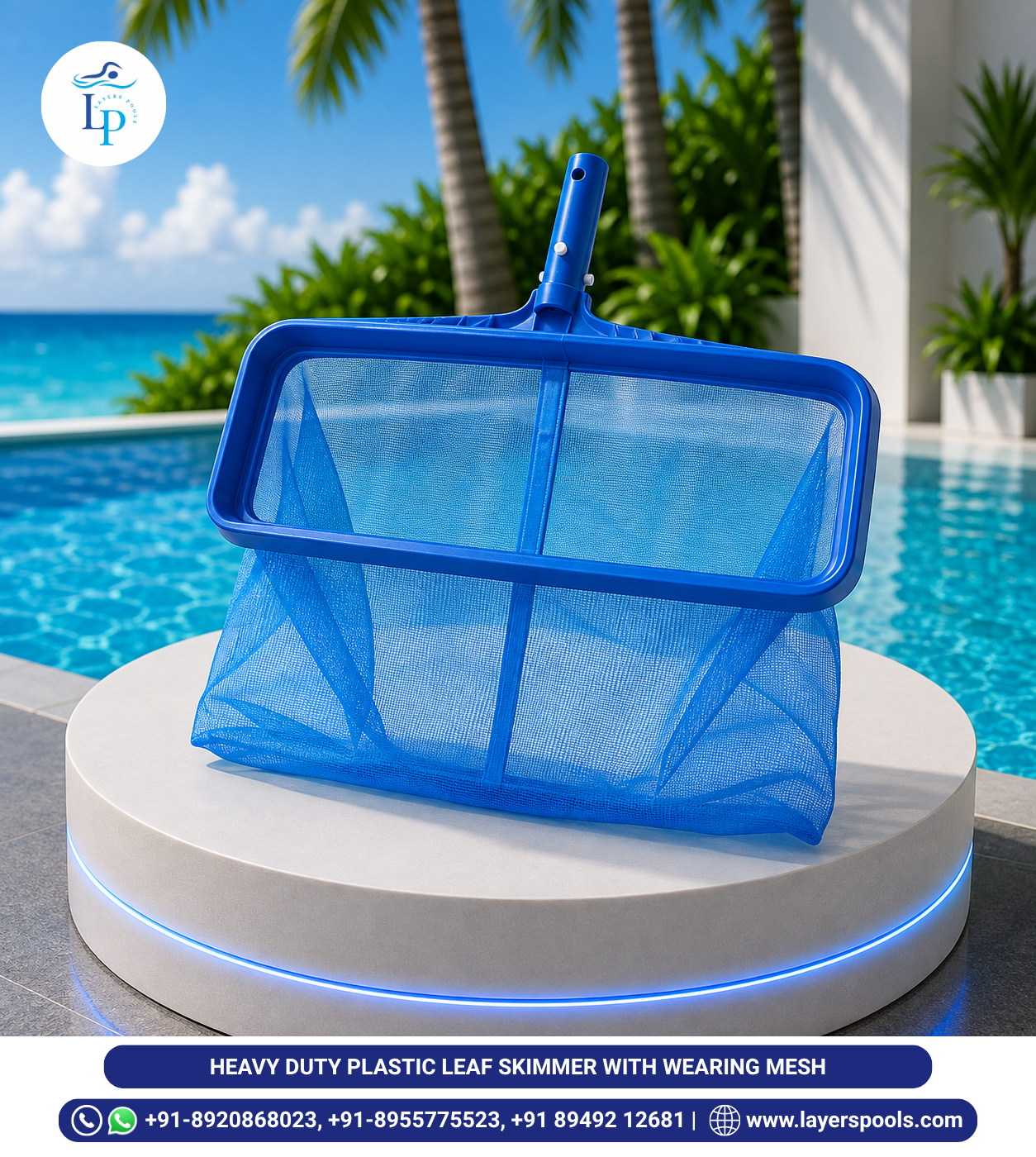 Heavy-Duty Plastic Leaf Skimmer