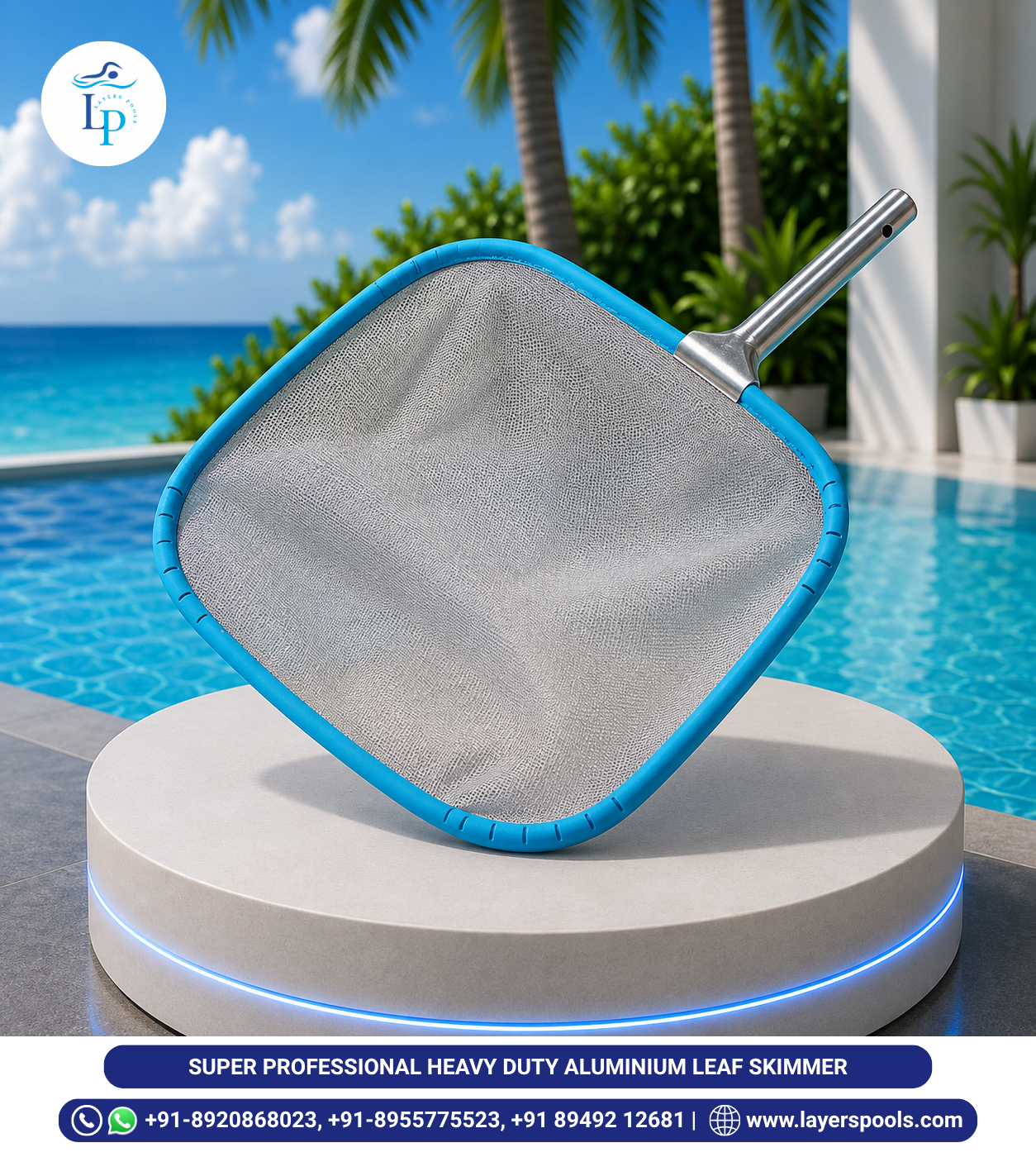 Super Professional Aluminium Leaf Skimmer (Wide Frame)